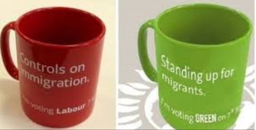 labour party mugs with green